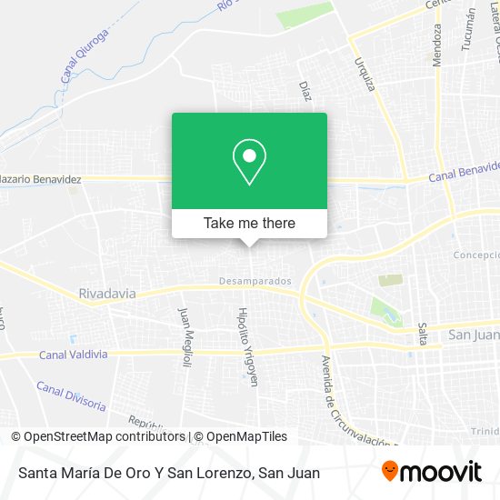 Santa María De Oro Y San Lorenzo map