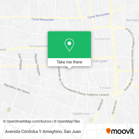Avenida Córdoba Y Ameghino map