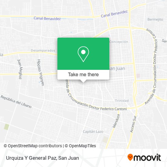 Urquiza Y General Paz map