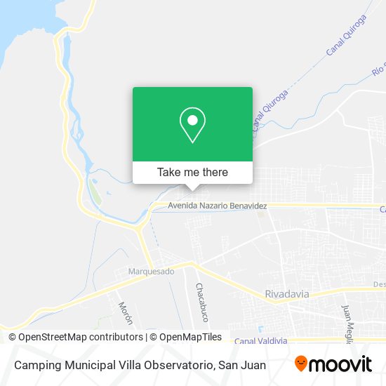 Mapa de Camping Municipal Villa Observatorio