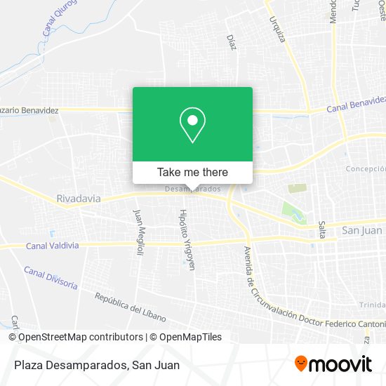 Mapa de Plaza Desamparados