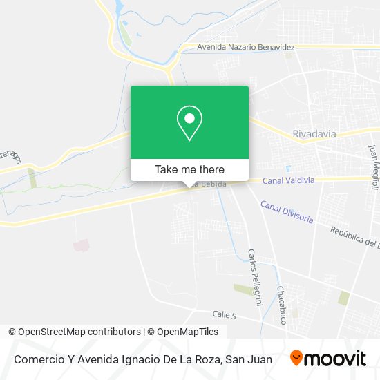 Mapa de Comercio Y Avenida Ignacio De La Roza
