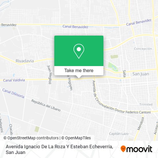Avenida Ignacio De La Roza Y Esteban Echeverría map