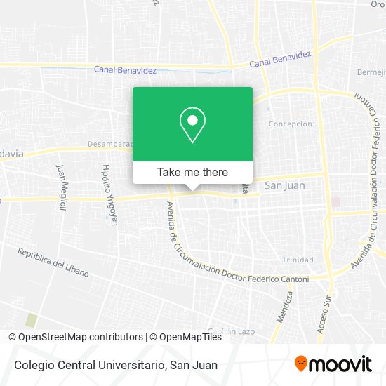 Colegio Central Universitario map