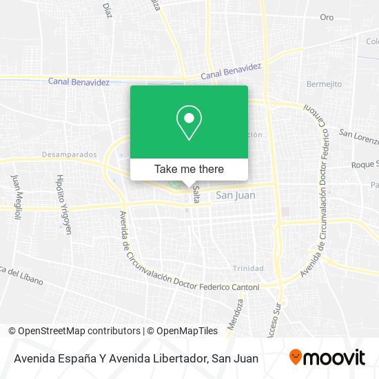 Avenida España Y Avenida Libertador map