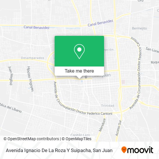 Avenida Ignacio De La Roza Y Suipacha map