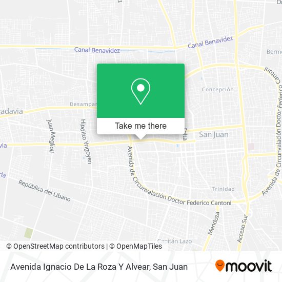 Avenida Ignacio De La Roza Y Alvear map