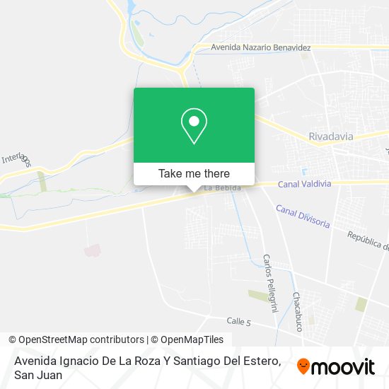 Avenida Ignacio De La Roza Y Santiago Del Estero map