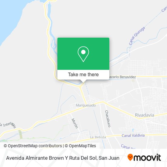 Mapa de Avenida Almirante Brown Y Ruta Del Sol