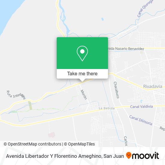 Avenida Libertador Y Florentino Ameghino map