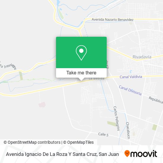 Mapa de Avenida Ignacio De La Roza Y Santa Cruz
