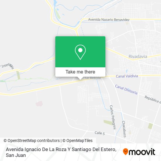 Avenida Ignacio De La Roza Y Santiago Del Estero map