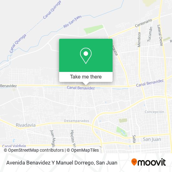 Mapa de Avenida Benavidez Y Manuel Dorrego