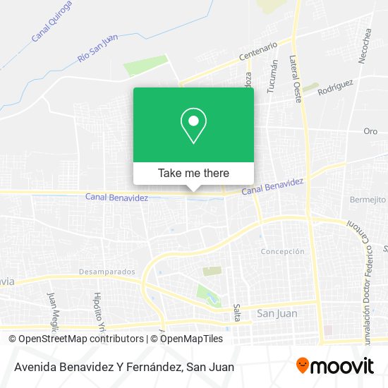 Mapa de Avenida Benavidez Y Fernández