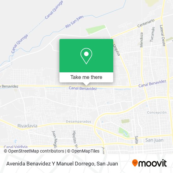 Mapa de Avenida Benavidez Y Manuel Dorrego