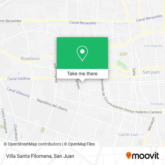 Mapa de Villa Santa Filomena