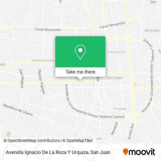 Avenida Ignacio De La Roza Y Urquiza map