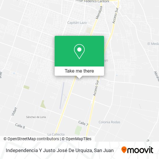 Independencia Y Justo José De Urquiza map