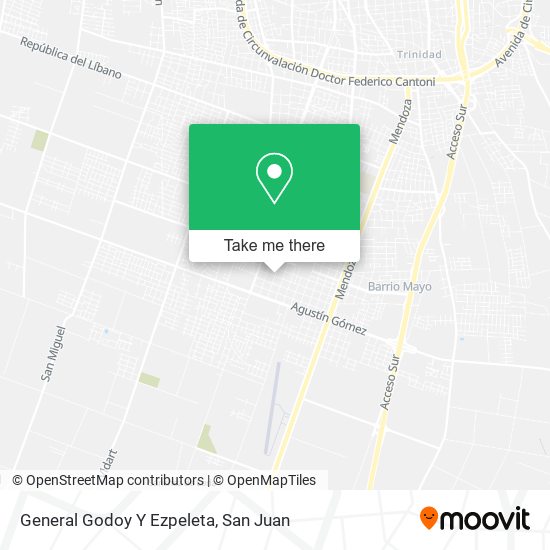 General Godoy Y Ezpeleta map