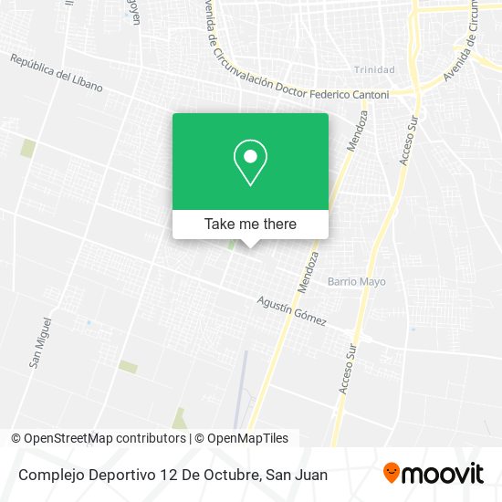 Complejo Deportivo 12 De Octubre map