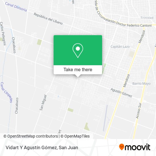 Vidart Y Agustín Gómez map