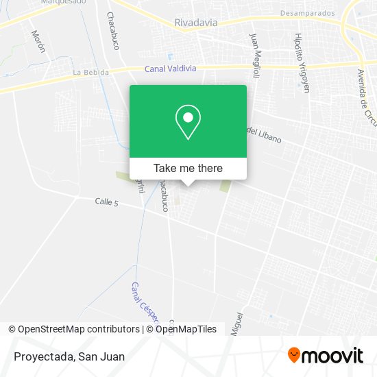 Mapa de Proyectada