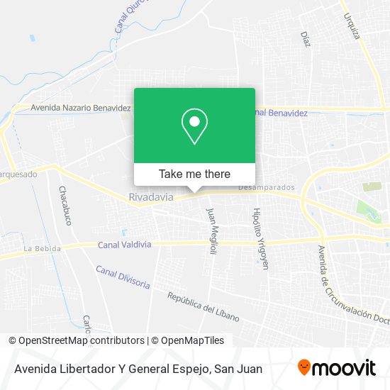 Avenida Libertador Y General Espejo map