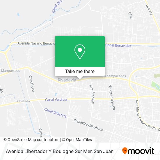 Avenida Libertador Y Boulogne Sur Mer map