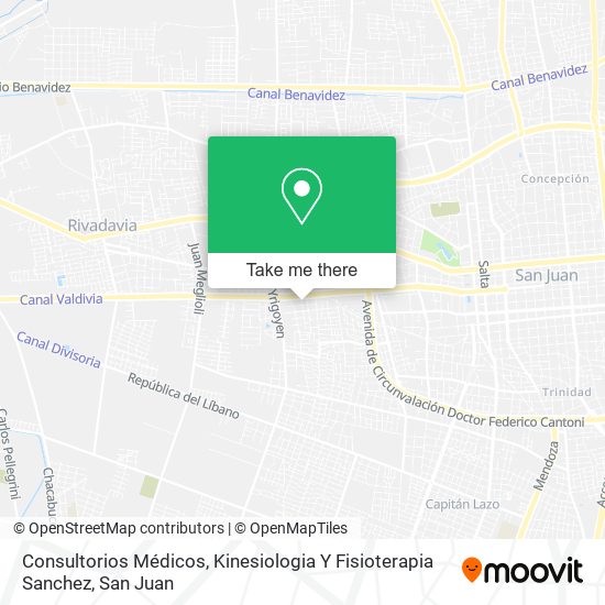 Consultorios Médicos, Kinesiologia Y Fisioterapia Sanchez map