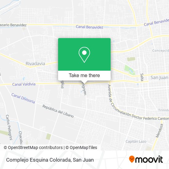 Complejo Esquina Colorada map