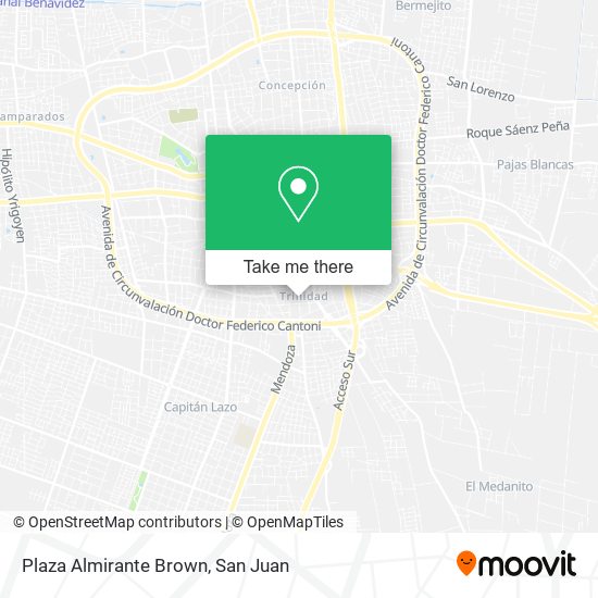 Plaza Almirante Brown map