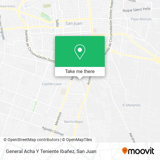 Mapa de General Acha Y Teniente Ibañez