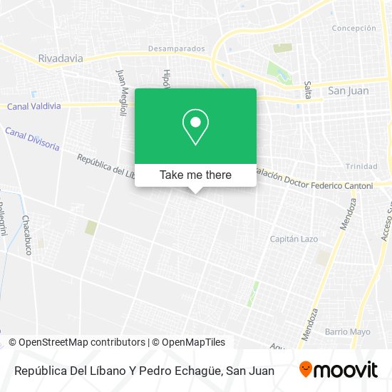 República Del Líbano Y Pedro Echagüe map