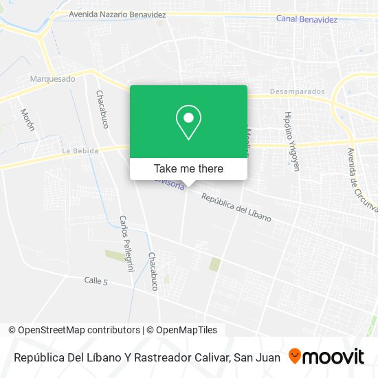 República Del Líbano Y Rastreador Calivar map