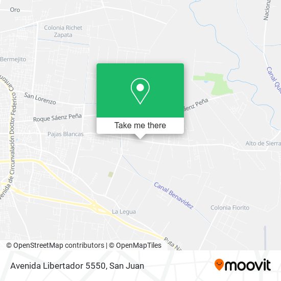 Avenida Libertador 5550 map