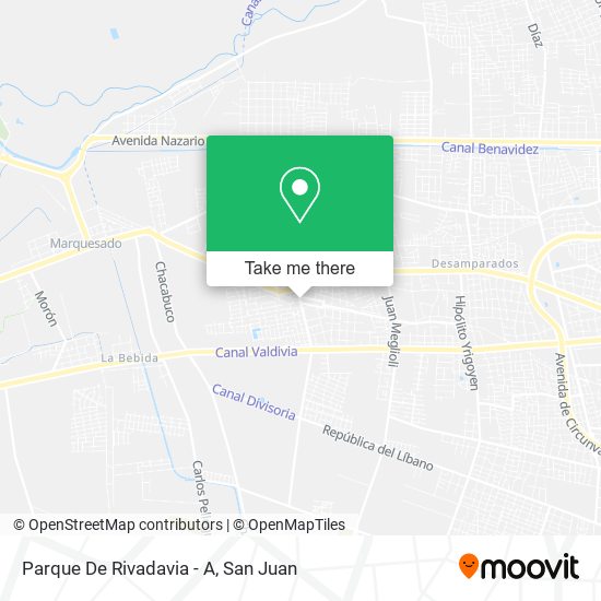 Parque De Rivadavia - A map
