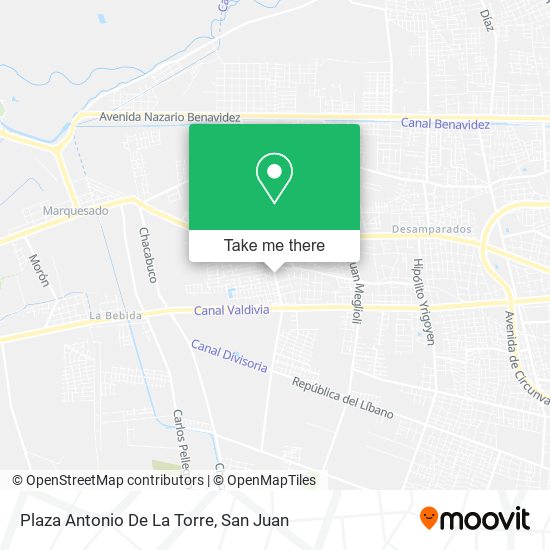 Mapa de Plaza Antonio De La Torre