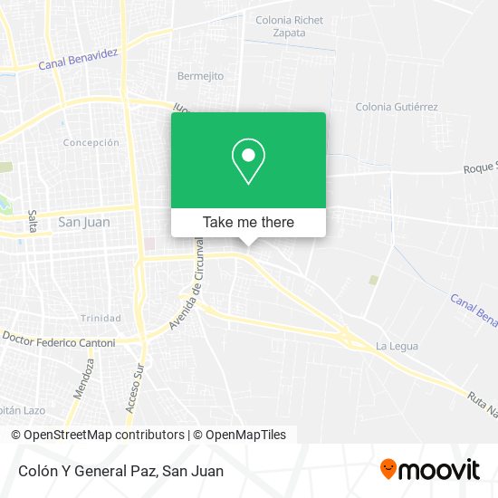 Colón Y General Paz map