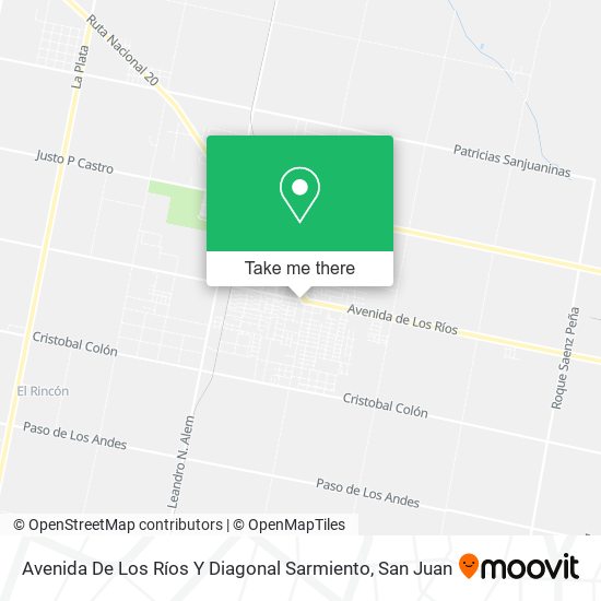 Mapa de Avenida De Los Ríos Y Diagonal Sarmiento