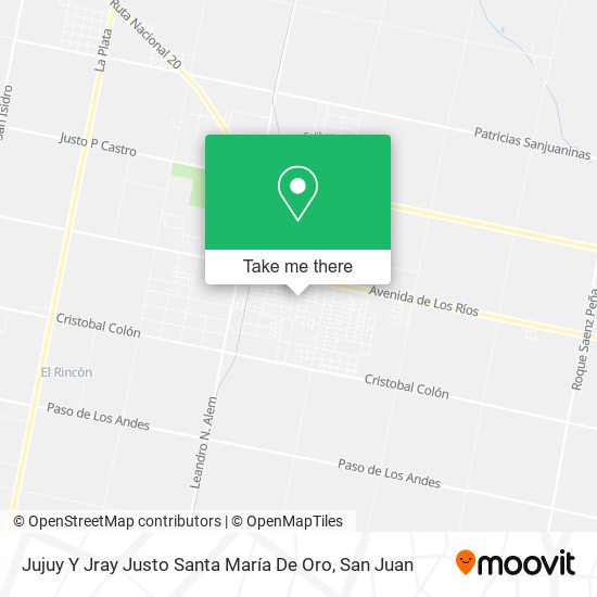 Mapa de Jujuy Y Jray Justo Santa María De Oro
