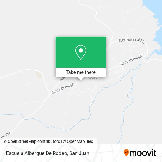 Mapa de Escuela Albergue De Rodeo