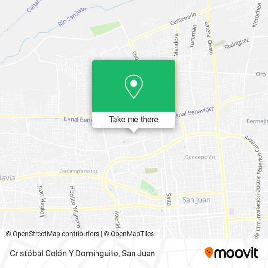 Cristóbal Colón Y Dominguito map