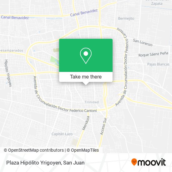 Plaza Hipólito Yrigoyen map