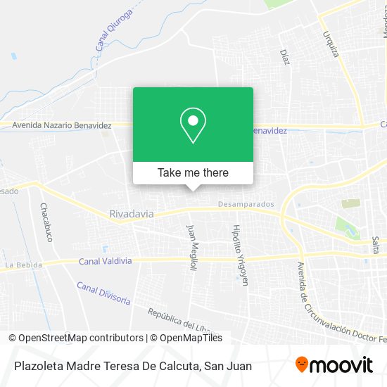 Plazoleta Madre Teresa De Calcuta map