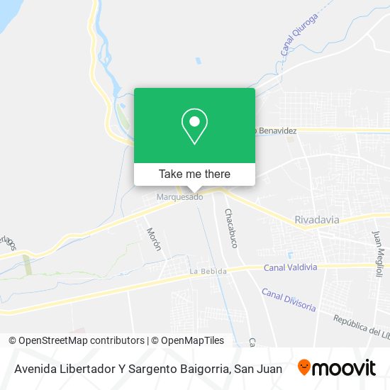 Mapa de Avenida Libertador Y Sargento Baigorria