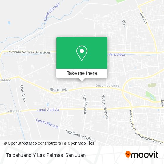 Mapa de Talcahuano Y Las Palmas
