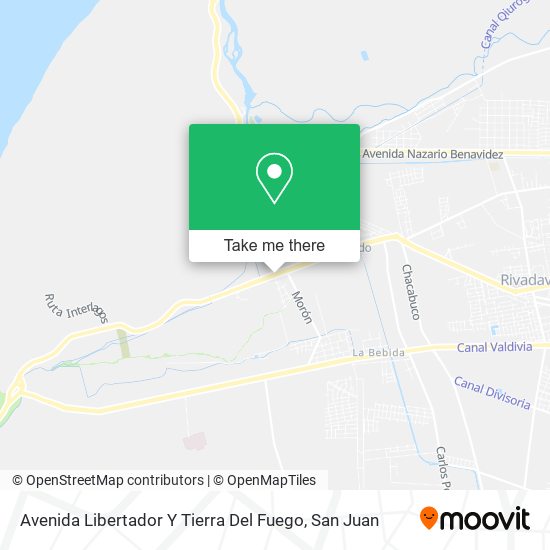 Avenida Libertador Y Tierra Del Fuego map