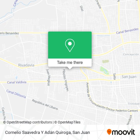 Mapa de Cornelio Saavedra Y Adán Quiroga