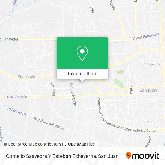 Mapa de Cornelio Saavedra Y Esteban Echeverría