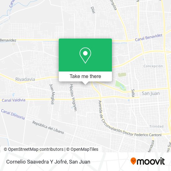 Mapa de Cornelio Saavedra Y Jofré